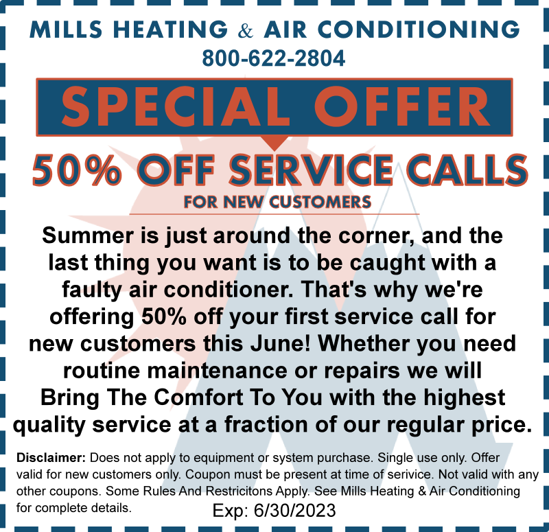 50 percent off hvac service new customer discount coupon special offer june 2023