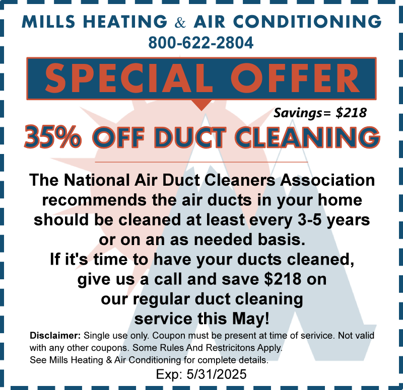 35 percent off clean air duct package discount special offer coupon 2025