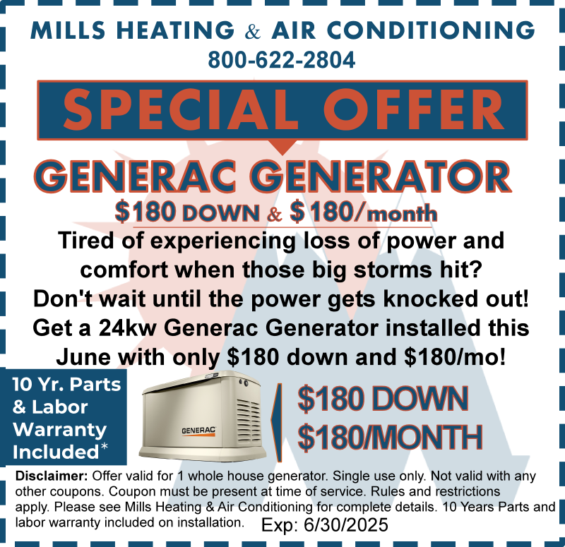 generac generator discount special offer coupon june 2025