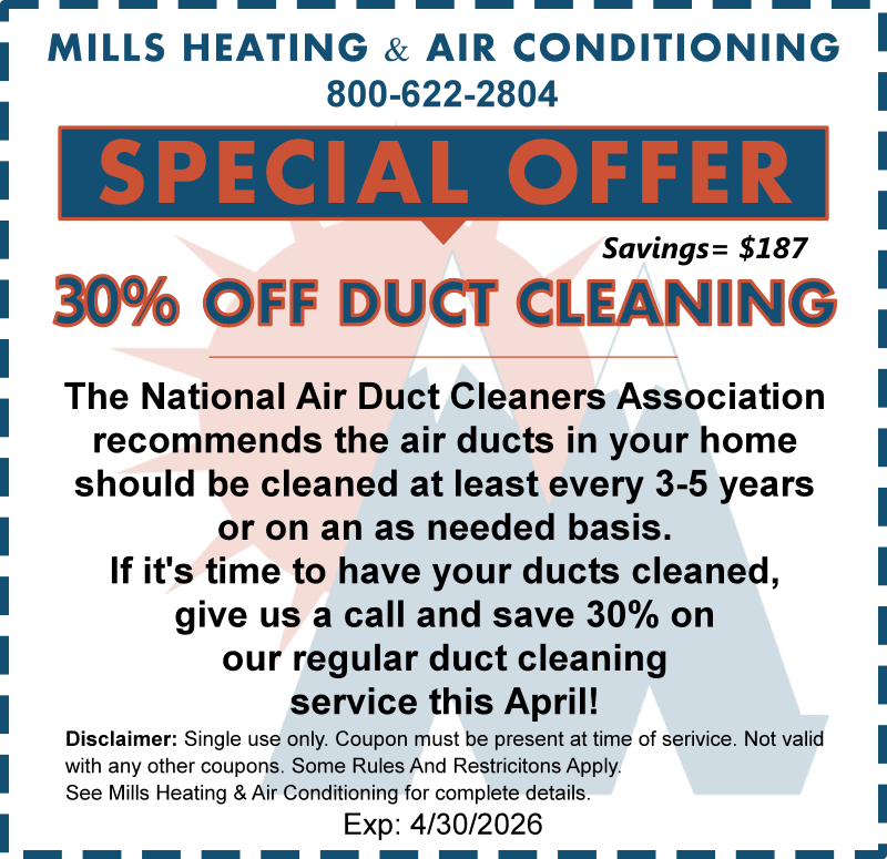 air conditioner duct cleaning special offer discount coupon april 2026