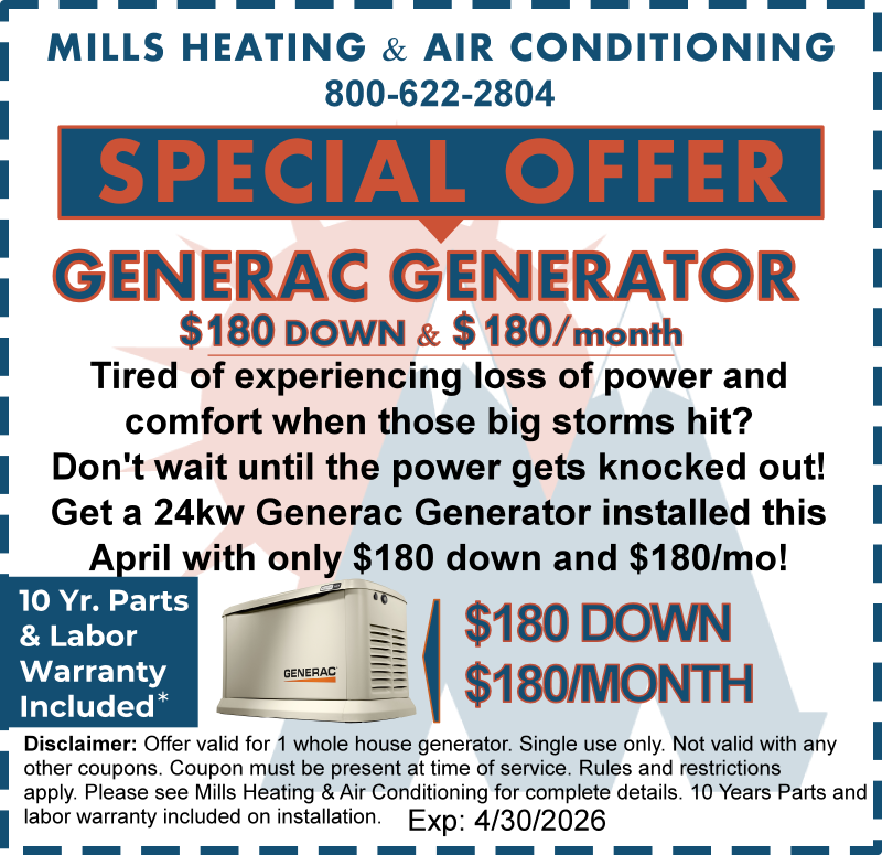 generac generator special offer discount coupon april 2026